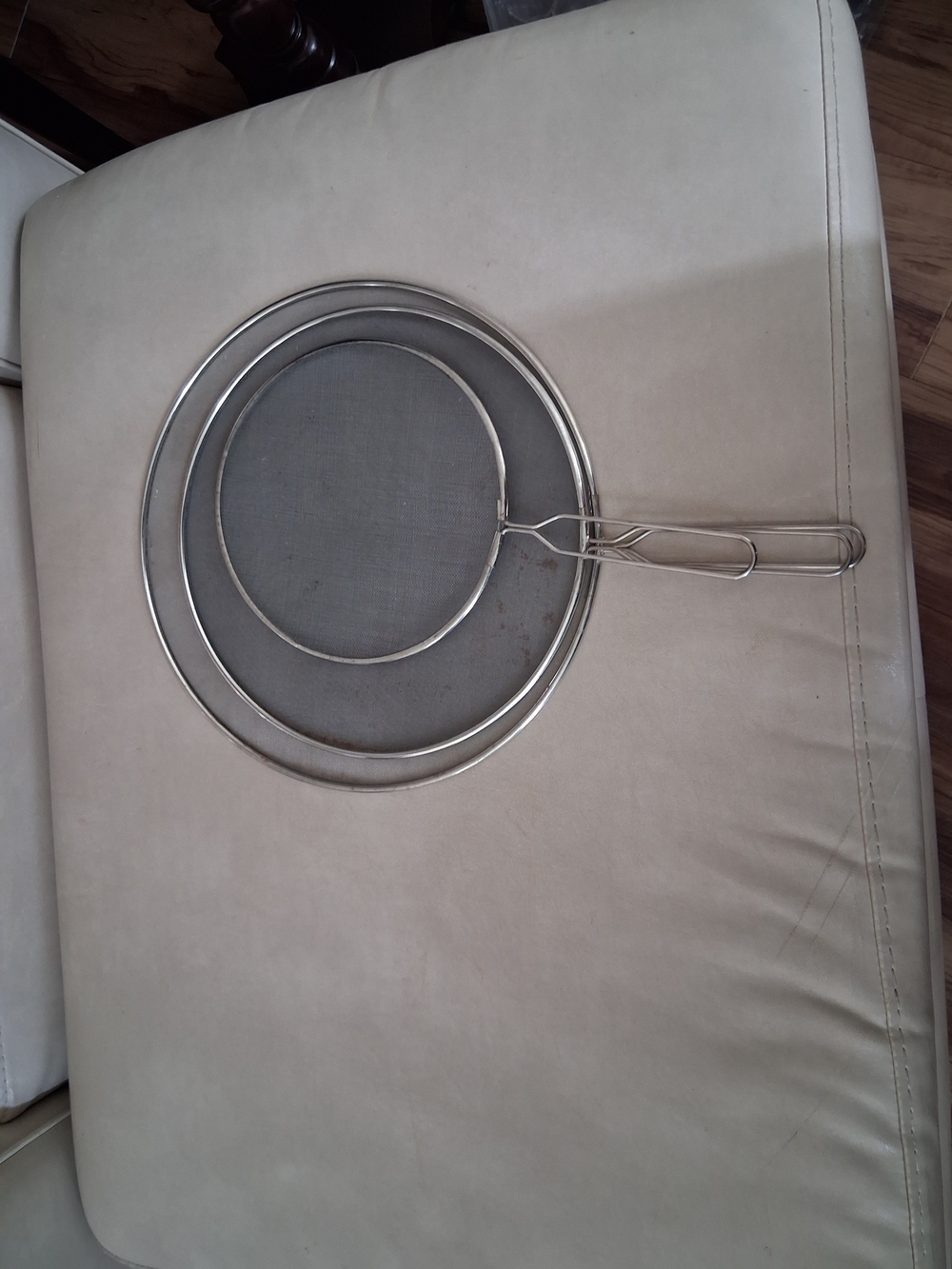 Stainless Steel Fine Mesh Frying Covers - Silver